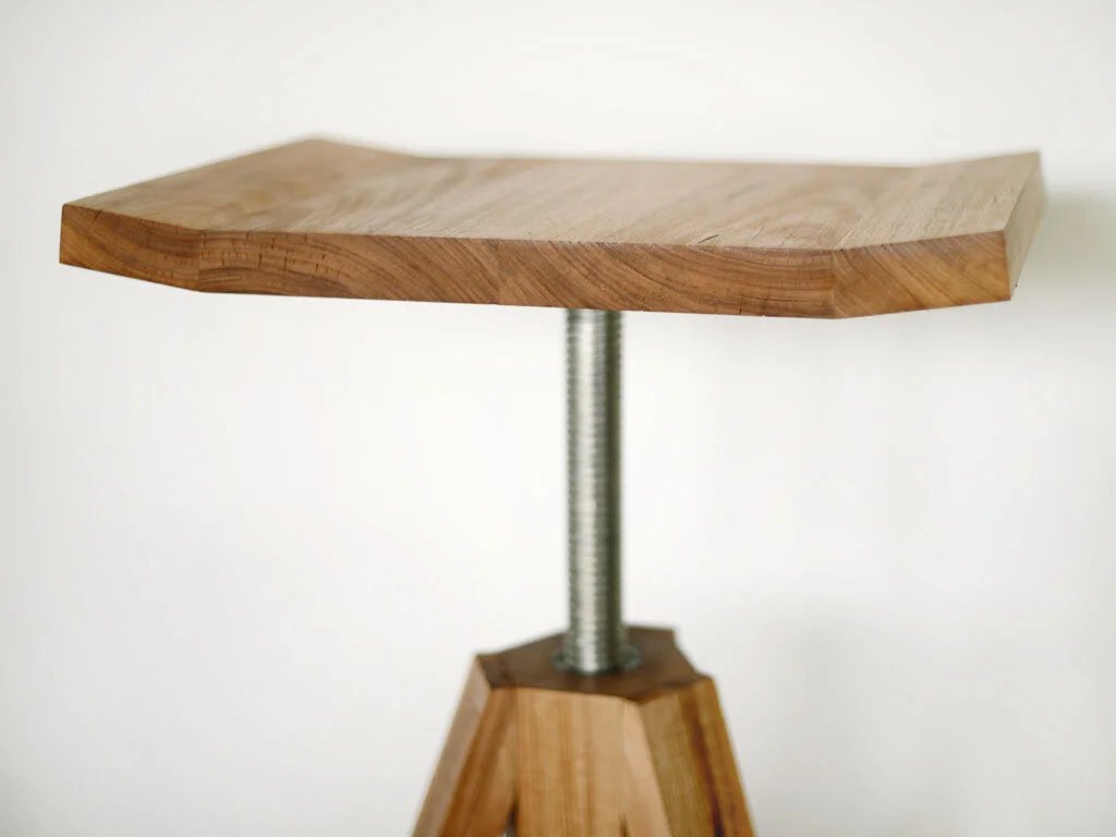"A" Stool seat base detail