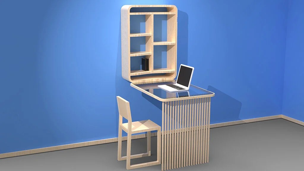 It combines functionality with aesthetics; the work environment can be out in the open rather than being tucked away in an office.