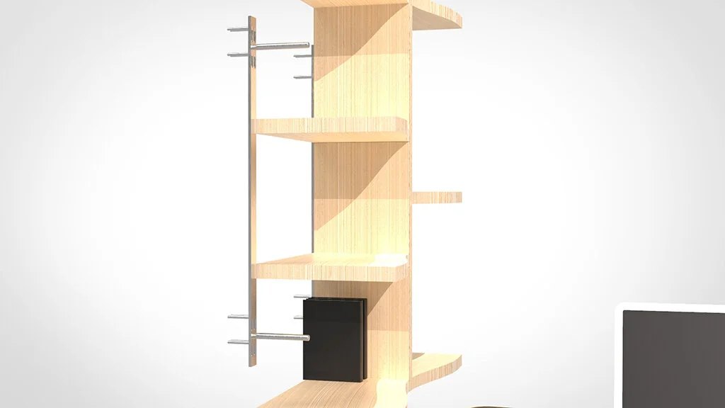 Wall bracket allows the Bento to be mounted securely to the wall.