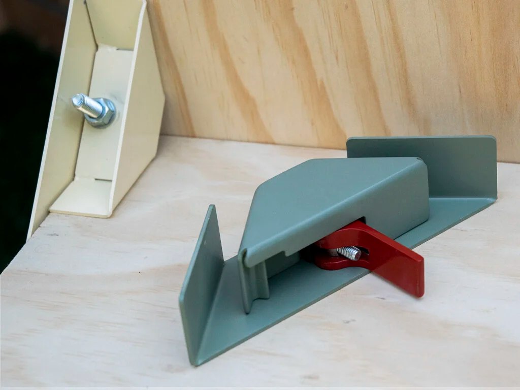 An unattached FurNature connector along with a simplified construction prototype