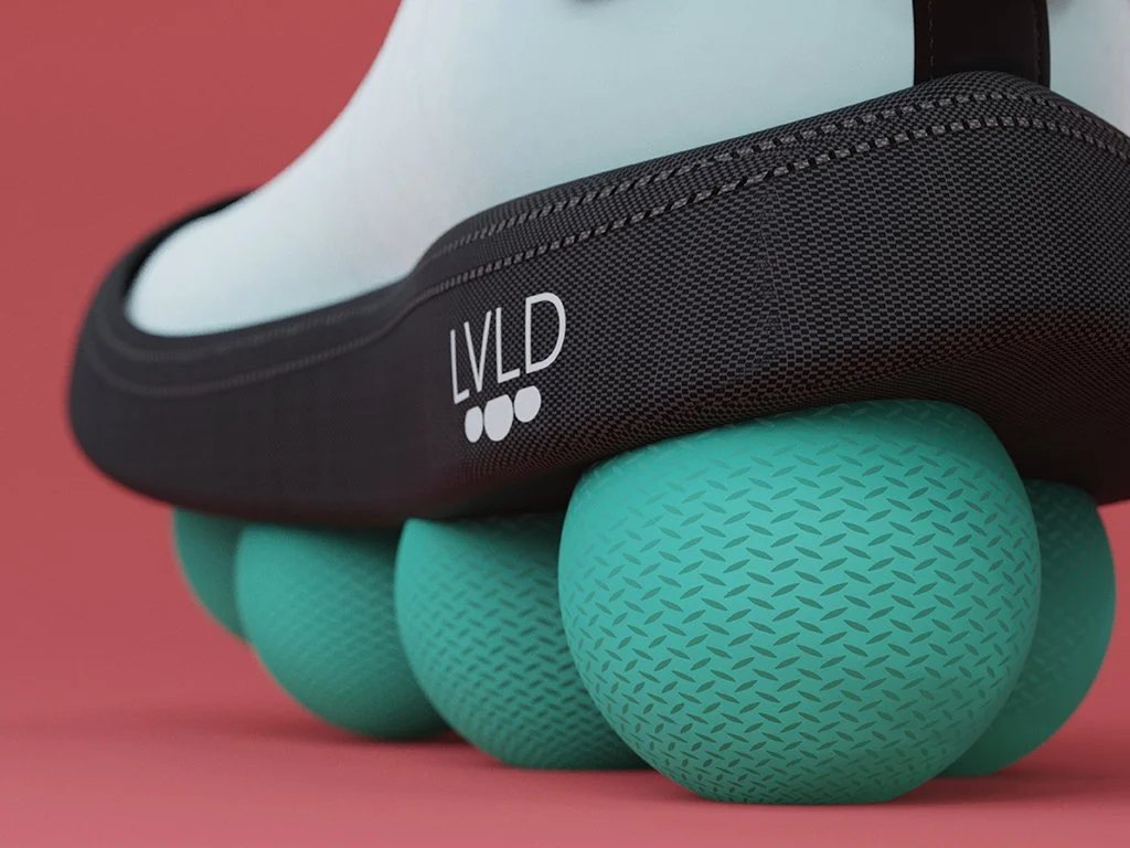 The balls’ surface has a friction texture for grip.