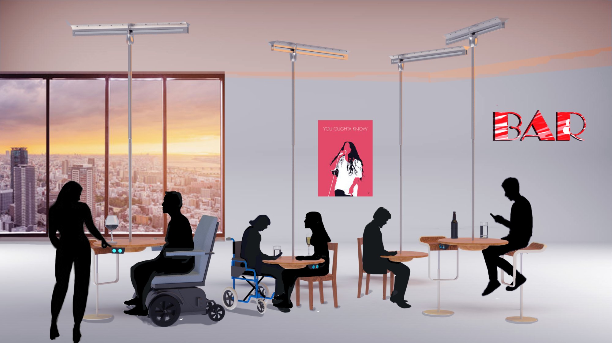 How the tables have turned by Alizée Garcin