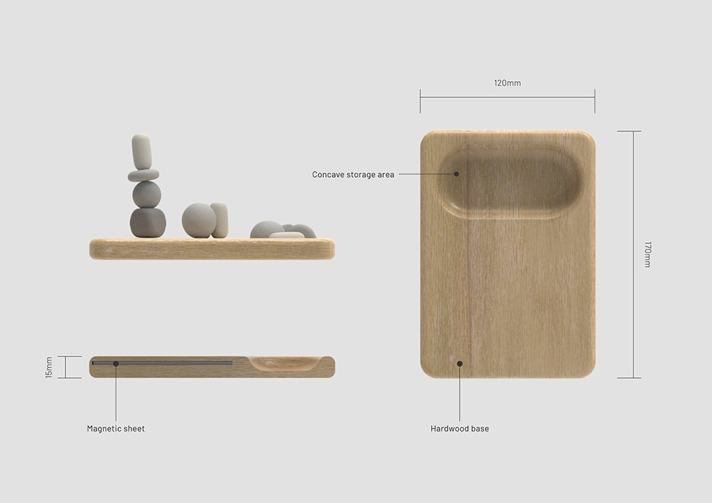 Base cross section – technical internal components and materials displayed