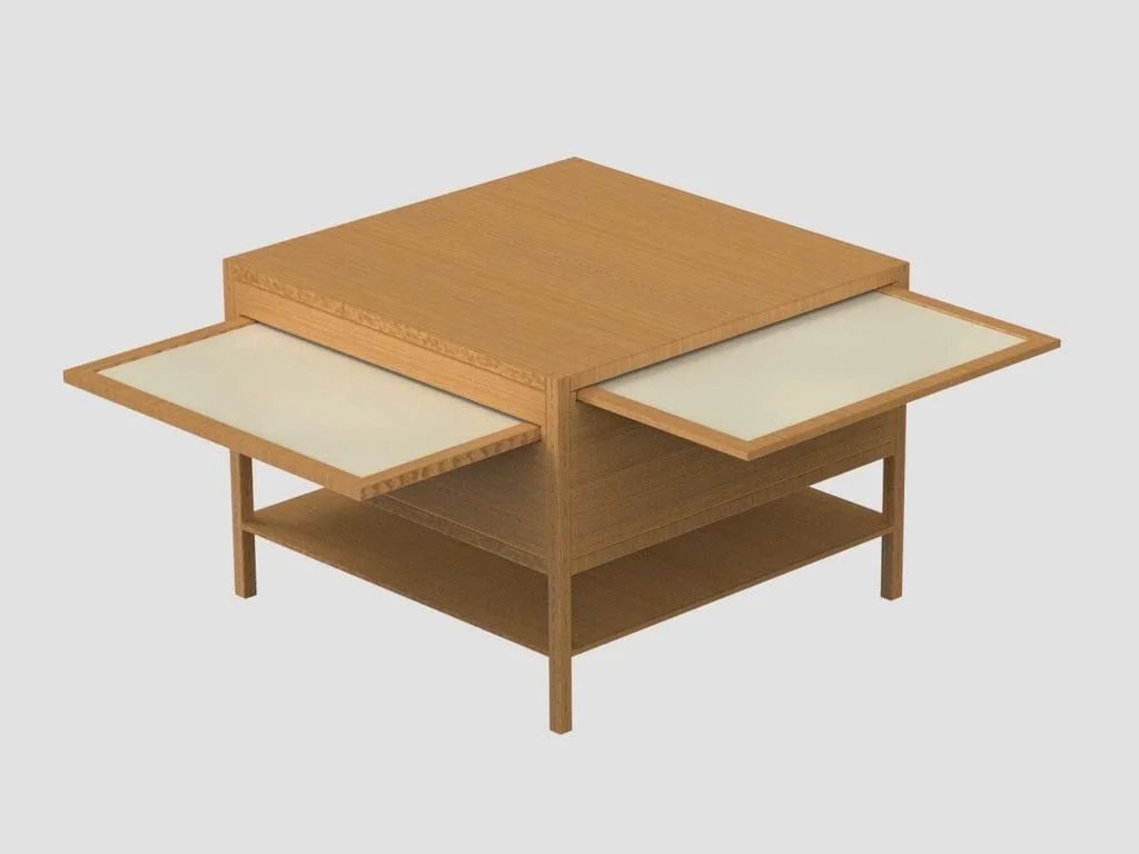 Full view with trays extended