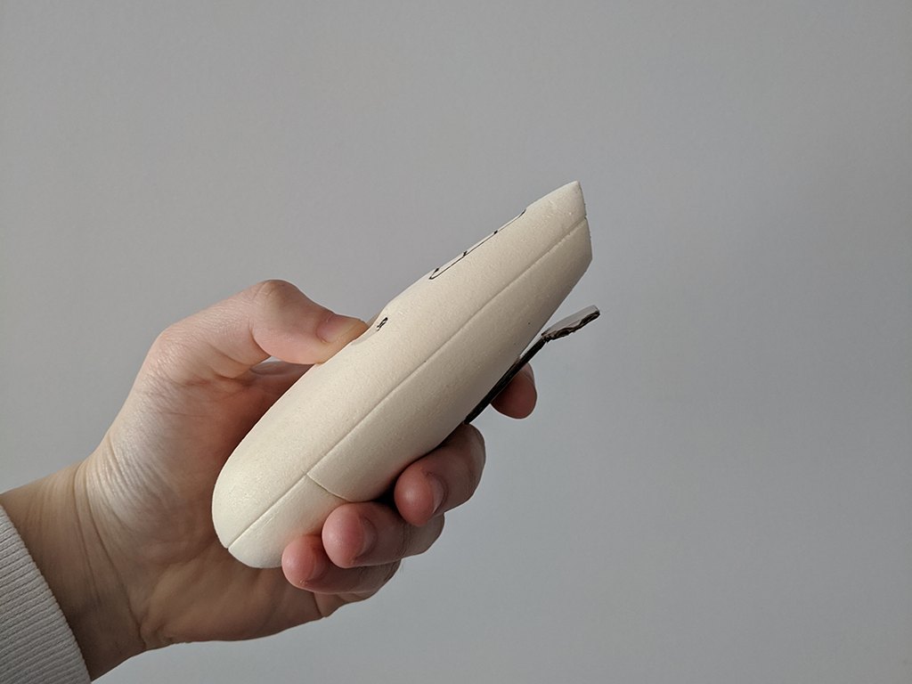 User testing of foam model