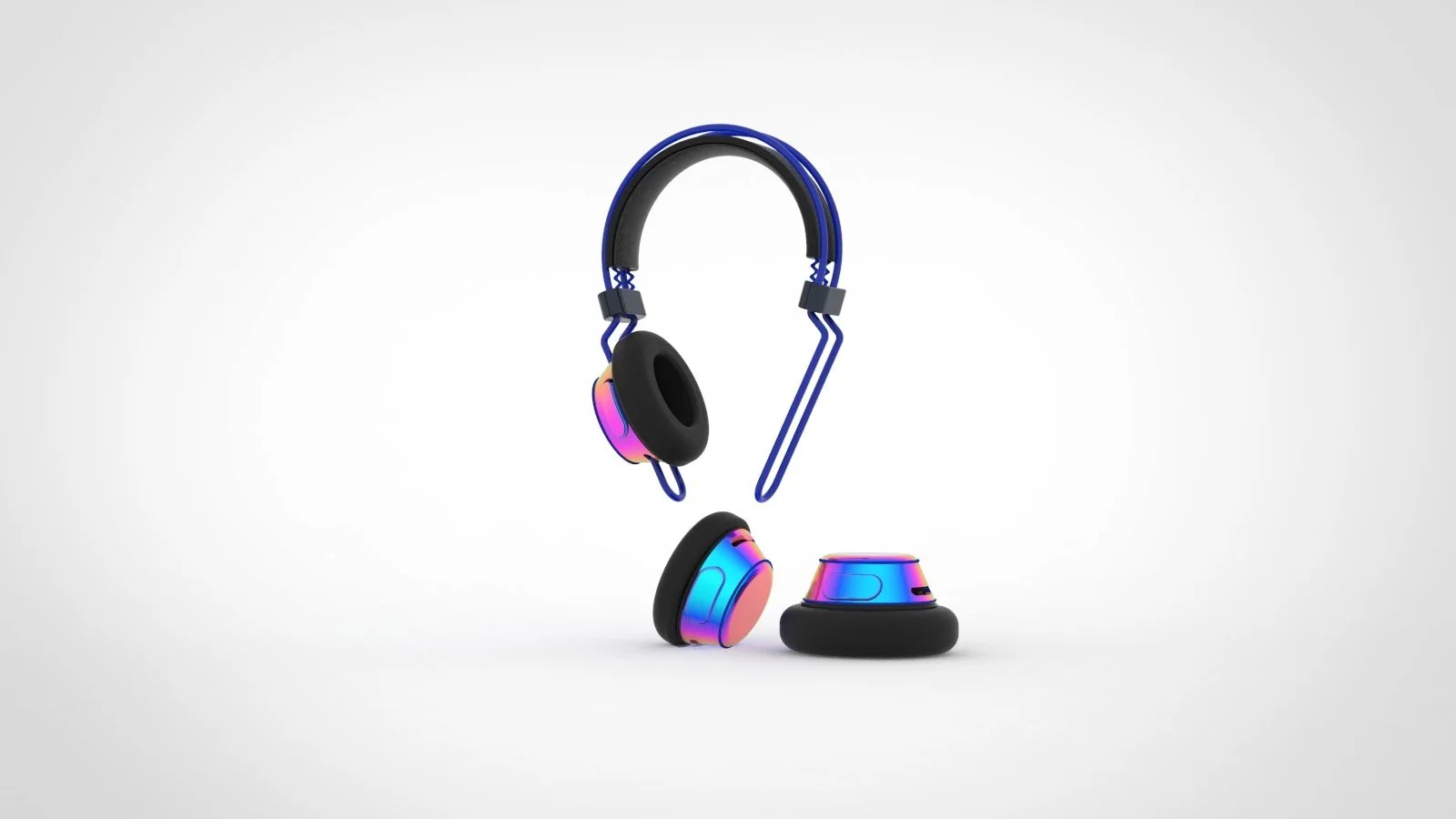 The rail feature of the headband allows modular ear cups to be adjusted to suit each individual and to adapt as children grow. It also allows accessories to be attached and adjusted via a small rubber connector.