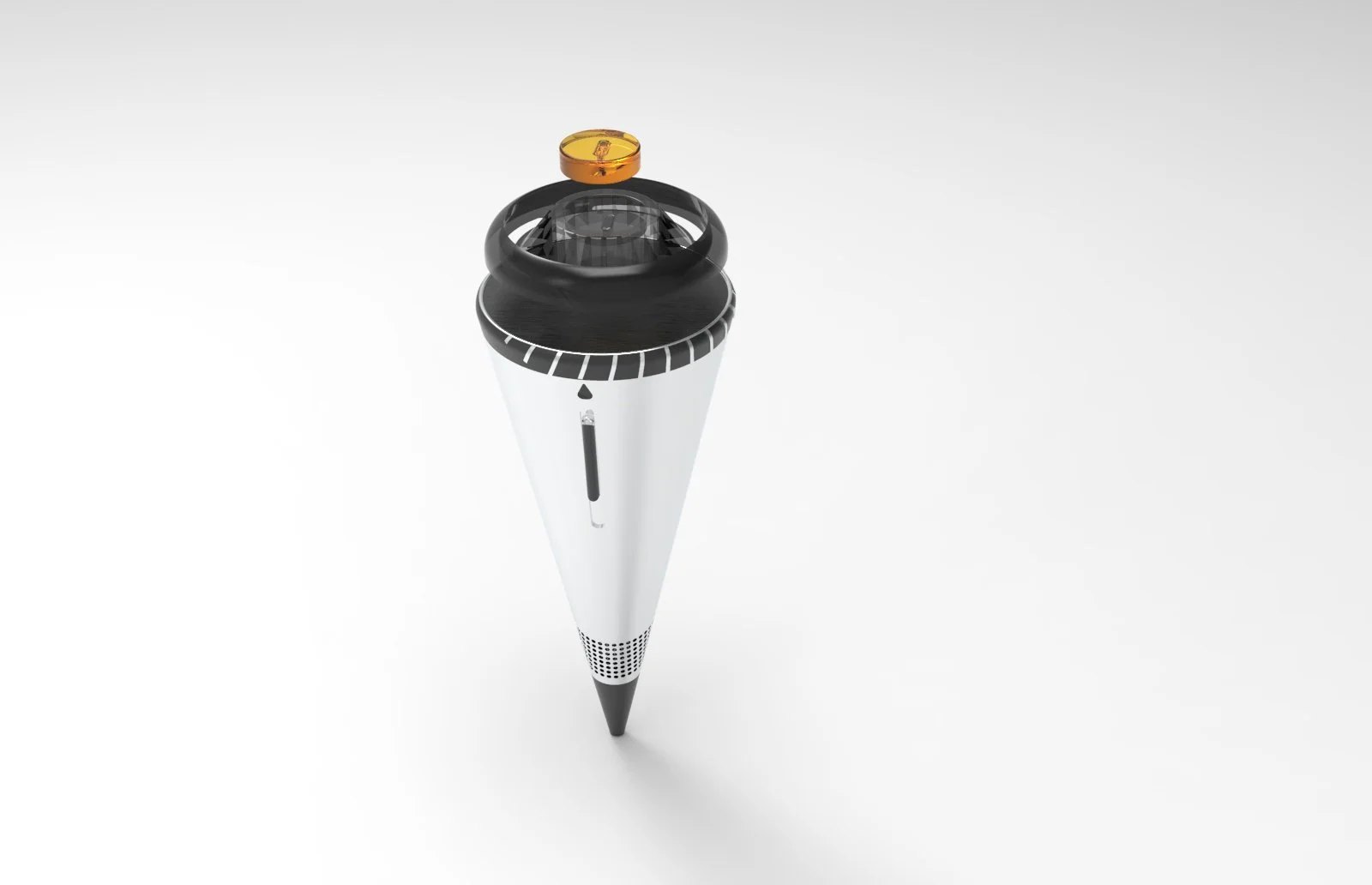 Expanded view of hair dryer parts