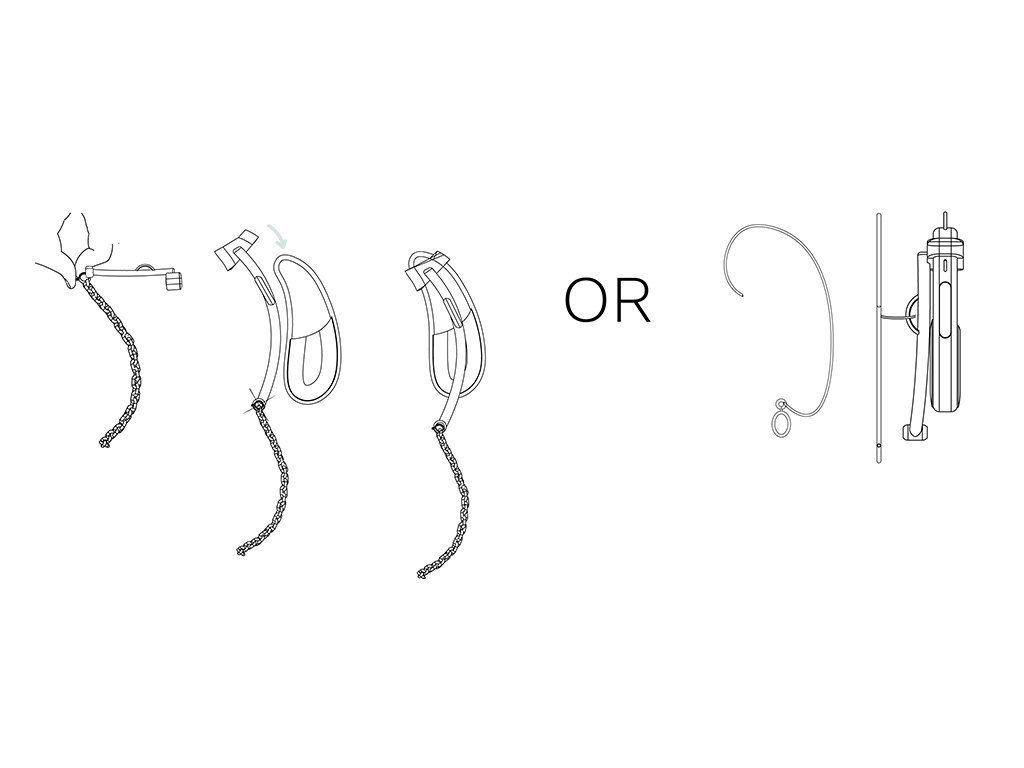 Diagram of how to connect cochlear attachment