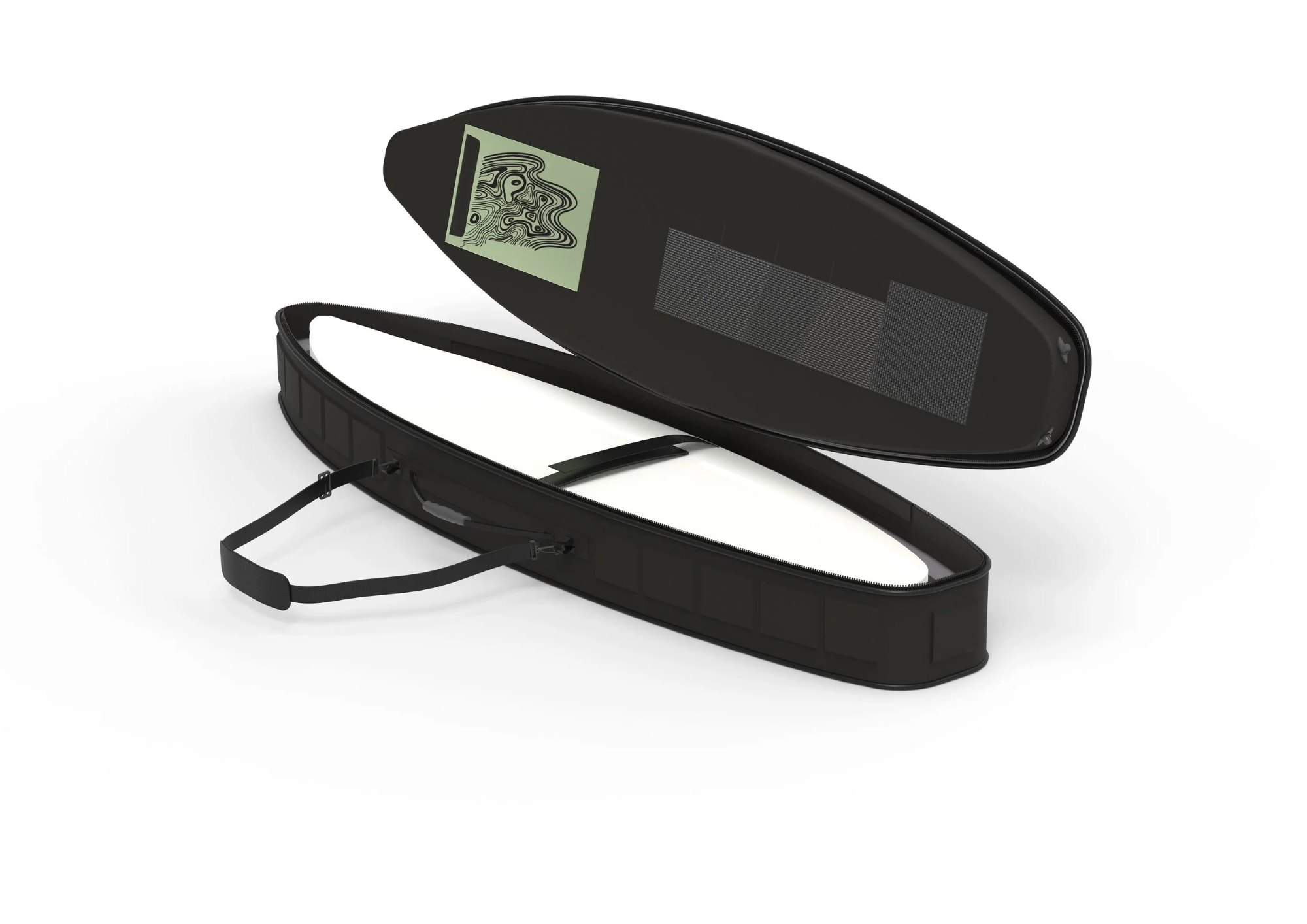 Self-inflated Packaging: Surfboard Travel Bag by Sam Horton