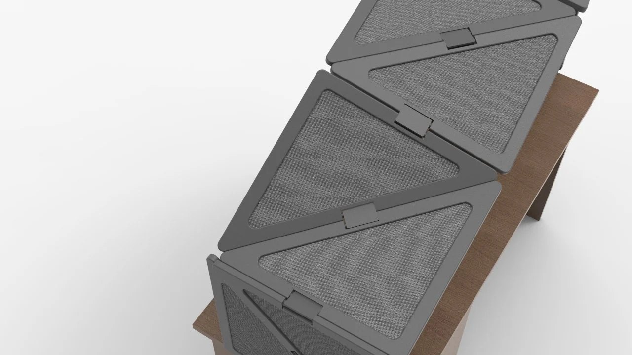 Top view demonstrating how the modules fit together