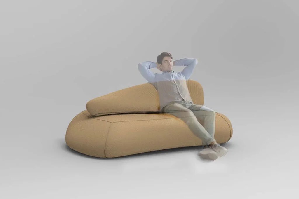 The project was also designed to function as a comfortable two-seater sofa