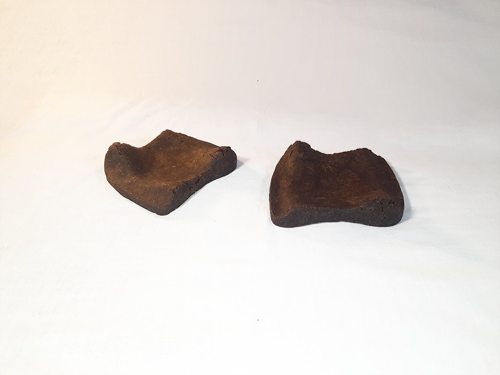 A complex curved form made using additive manufacturing techniques and the Waste to Resource material