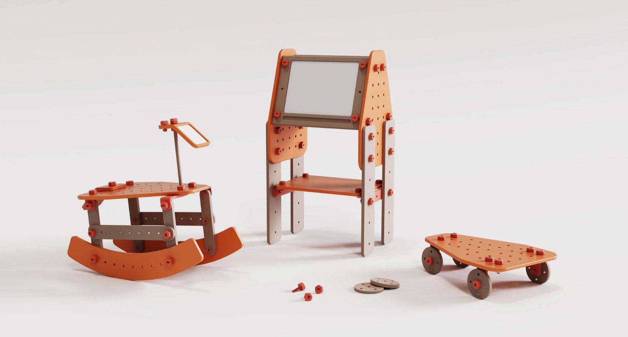 Mr Wood: Wooden Toy Set by Yin Ni
