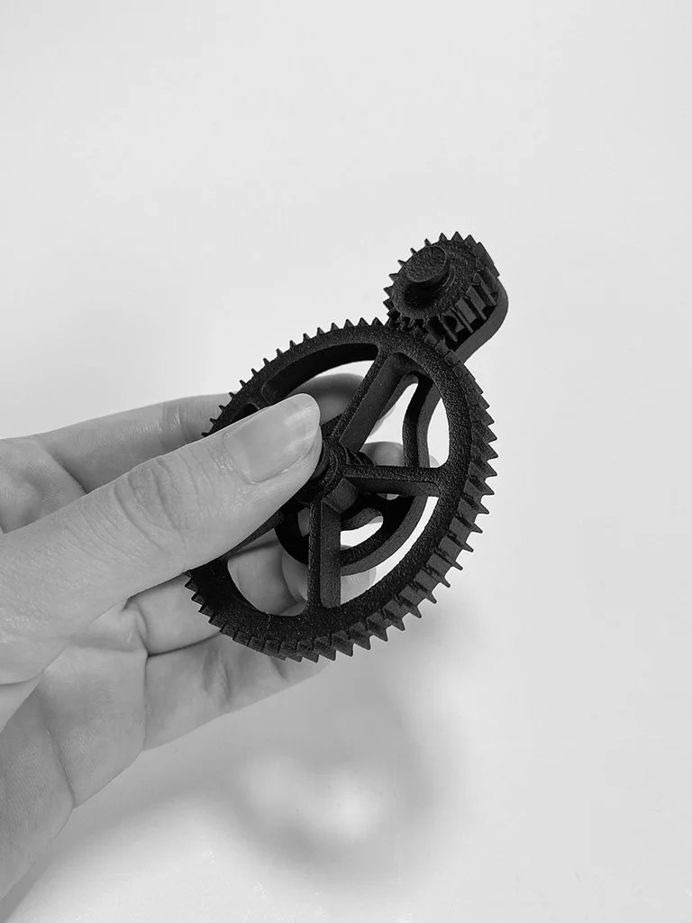 Gear wheel printed assembly prototype