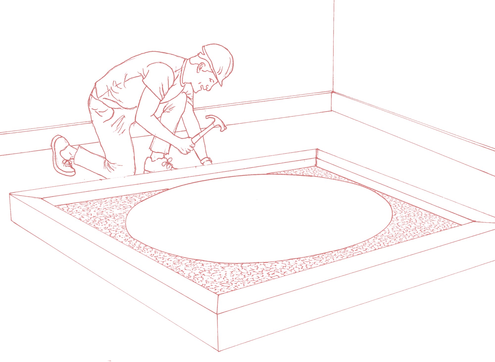 User input to create the imperfect but individualised table surface