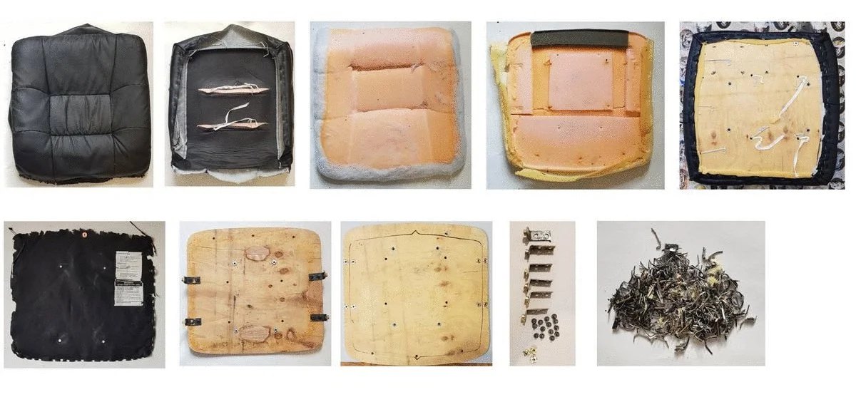 Research into materials and construction techniques used in the production of fast furniture.