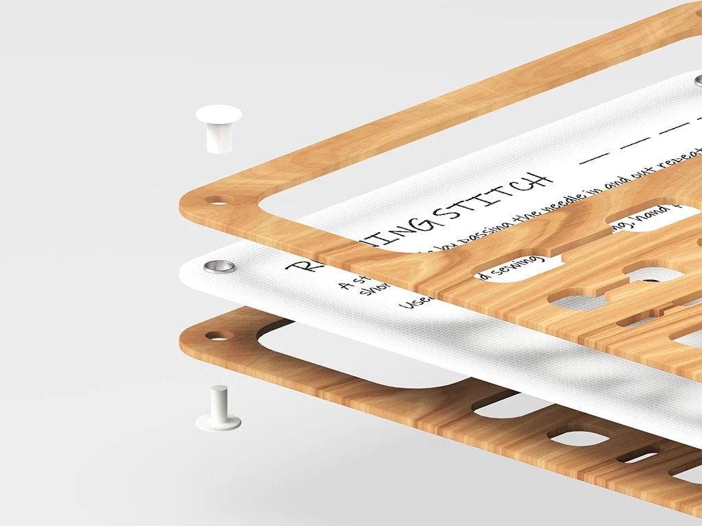 Exploded view showing the assembly of parts