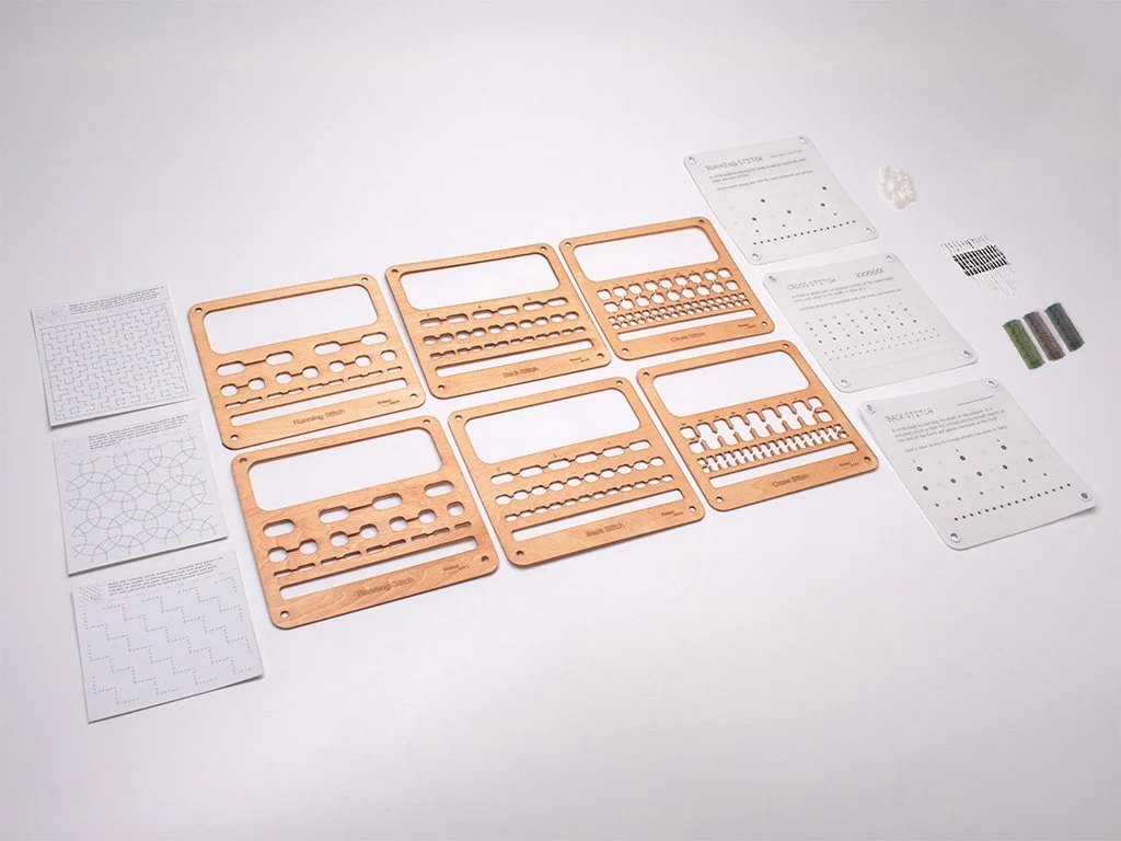 Flat lay of a beginner’s activity kit