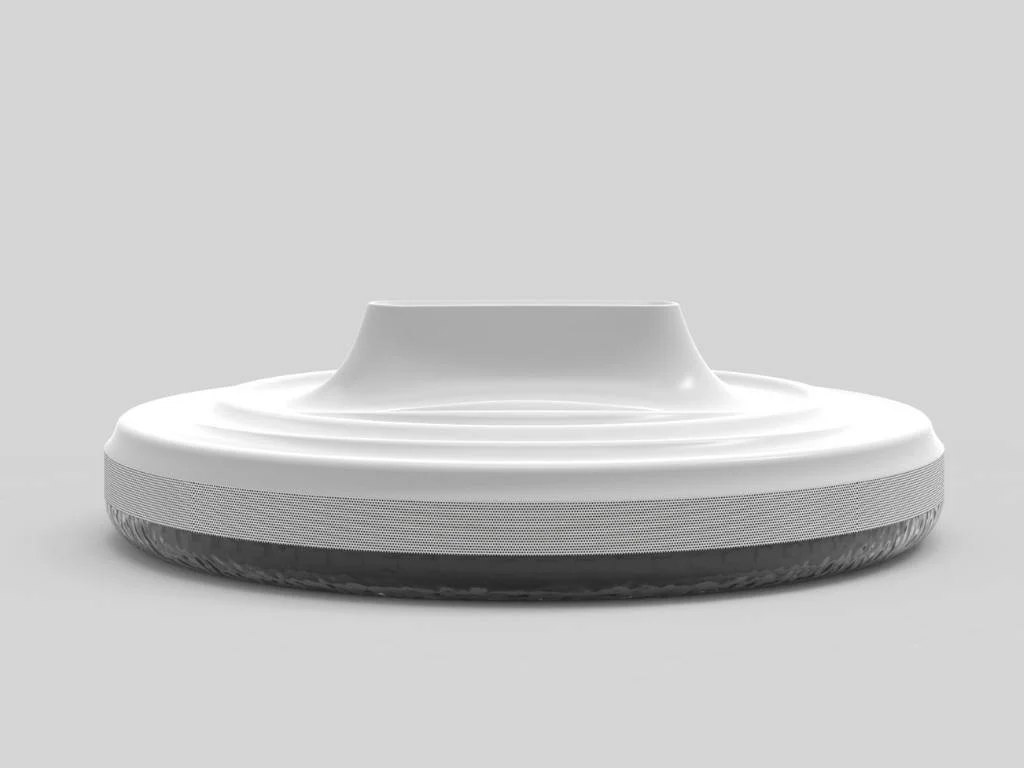 A close-up of the top view. Showcasing the different sections of the product