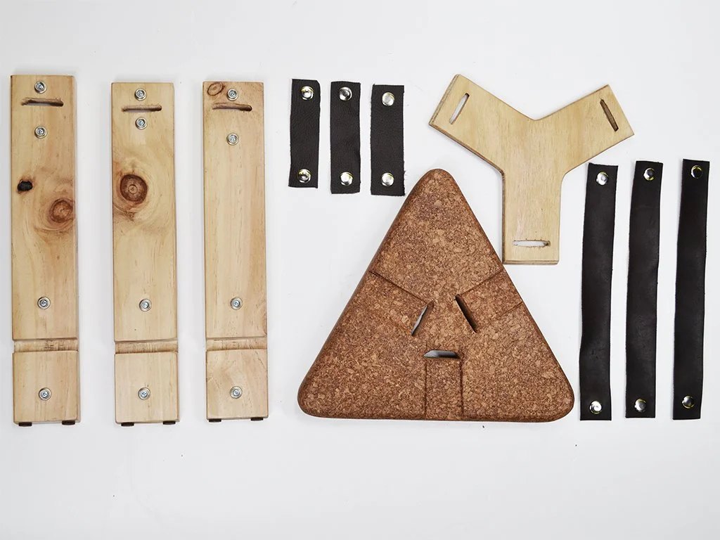 All components needed to assemble this table