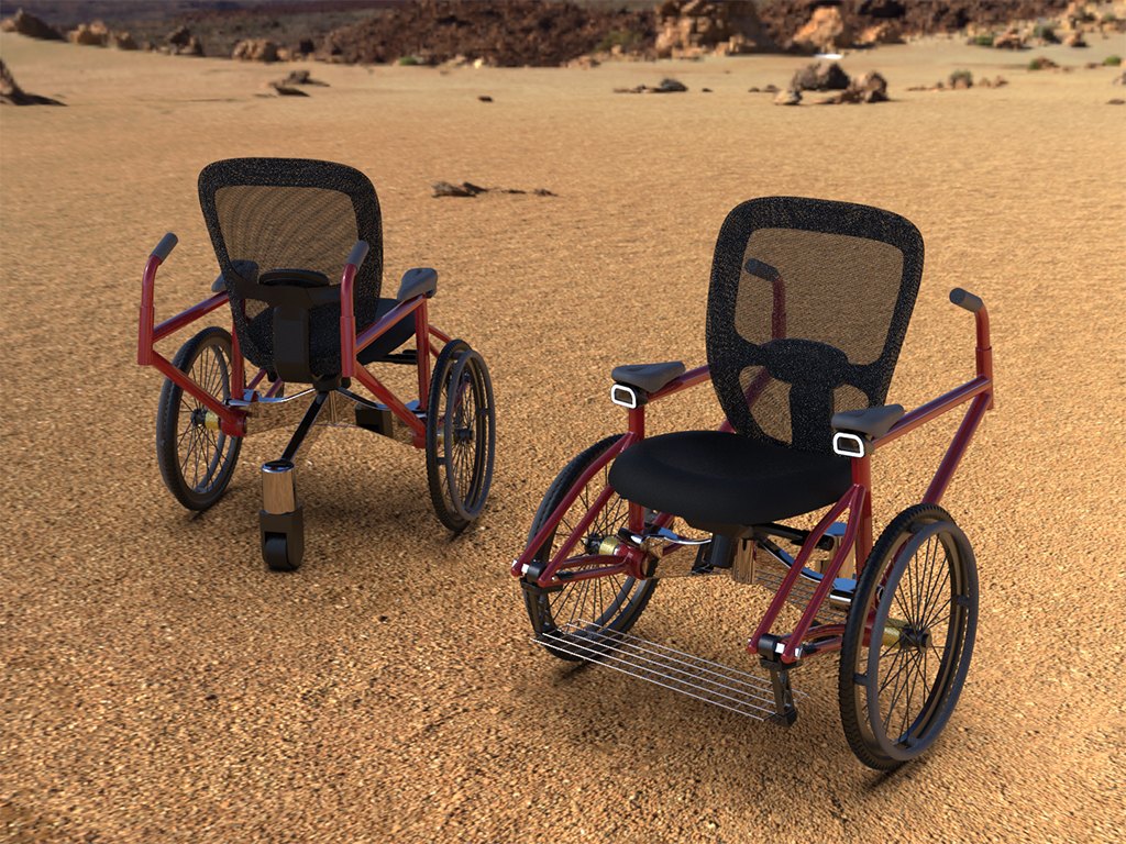 (Caption 2) Extremely robust for use on rough terrain