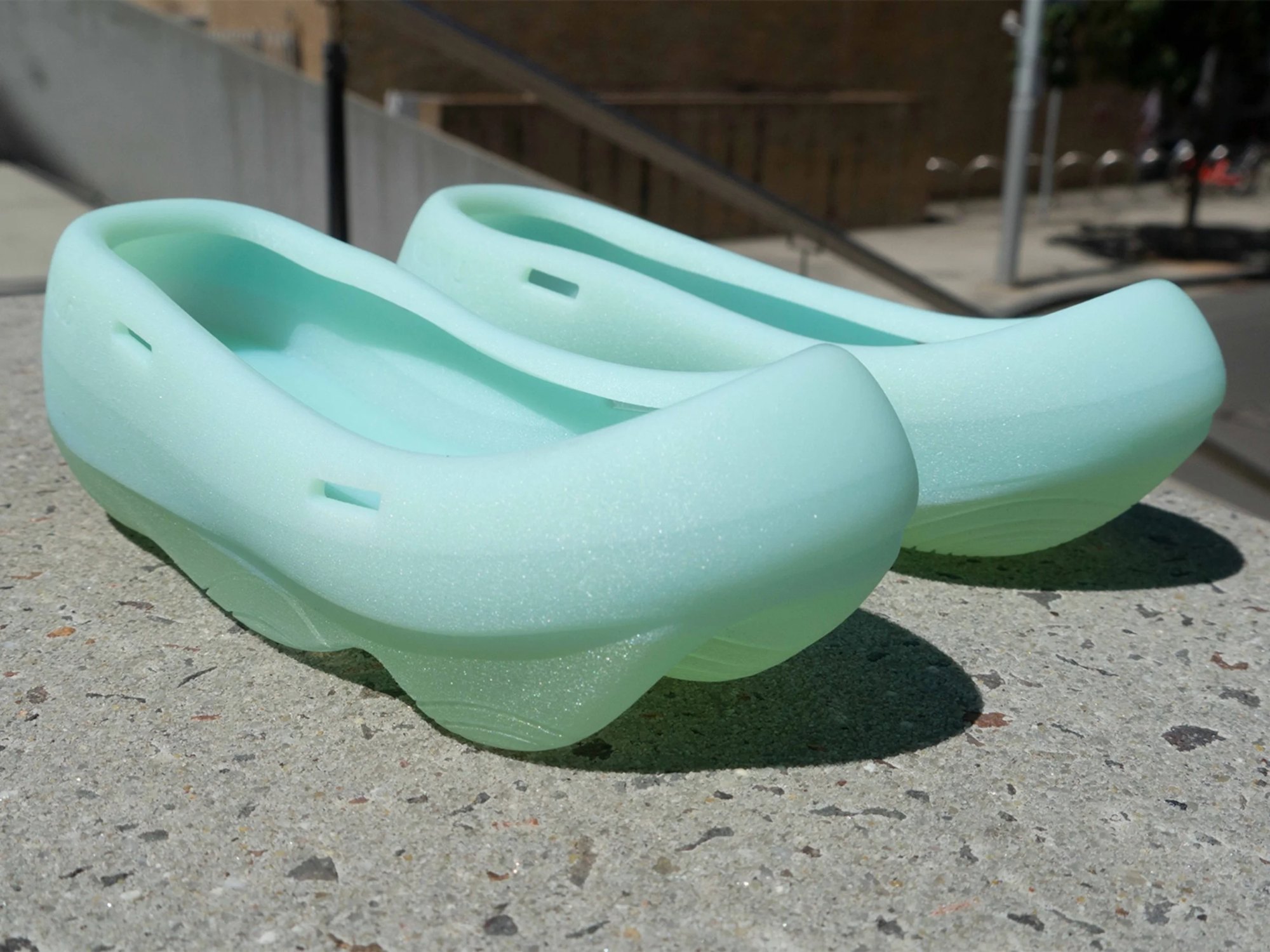 A pair of outsole attachments
