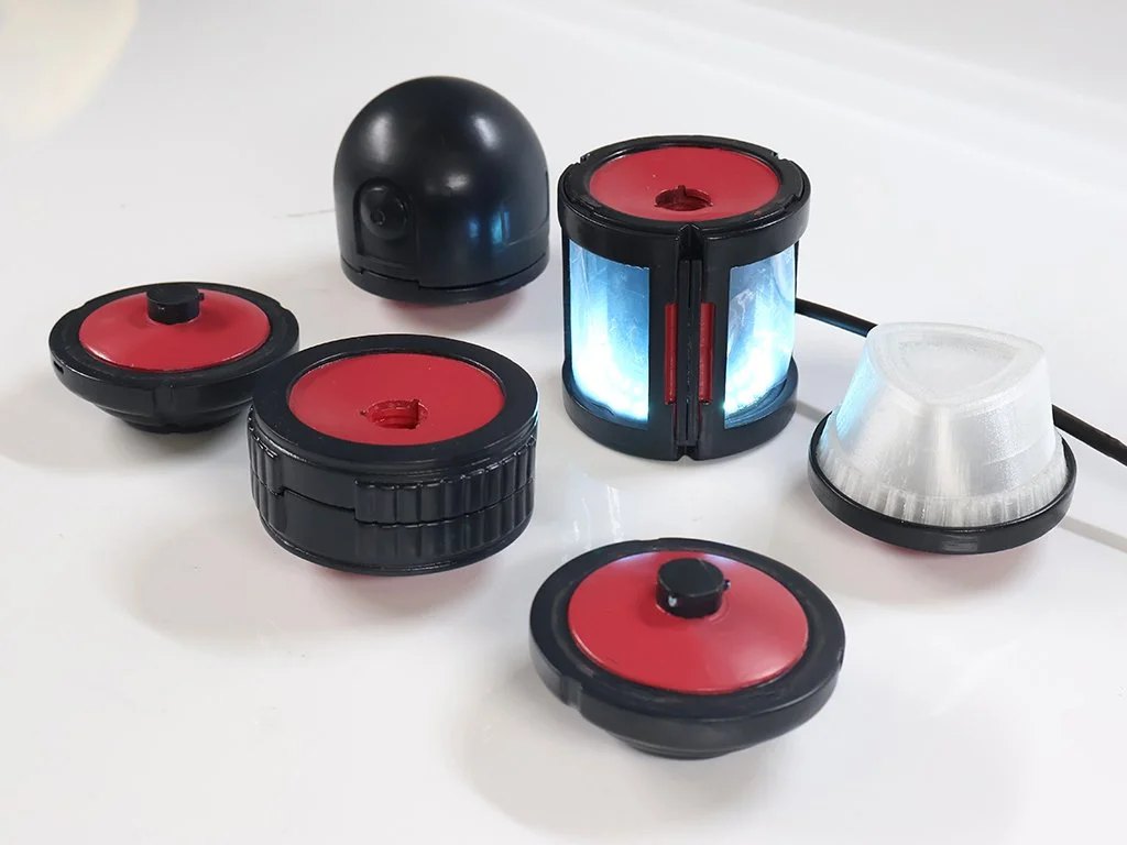 Appearance model components disassembled.