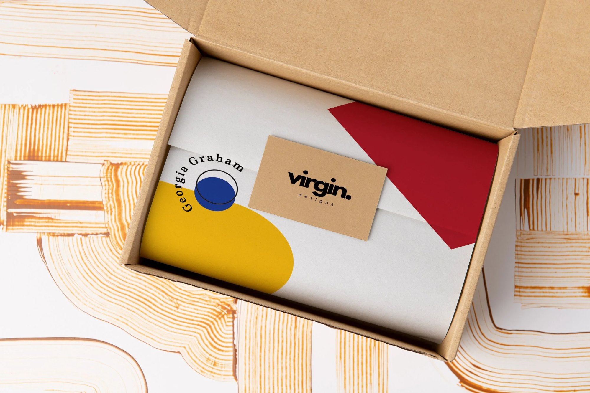 Product packaging from Virgin Designs