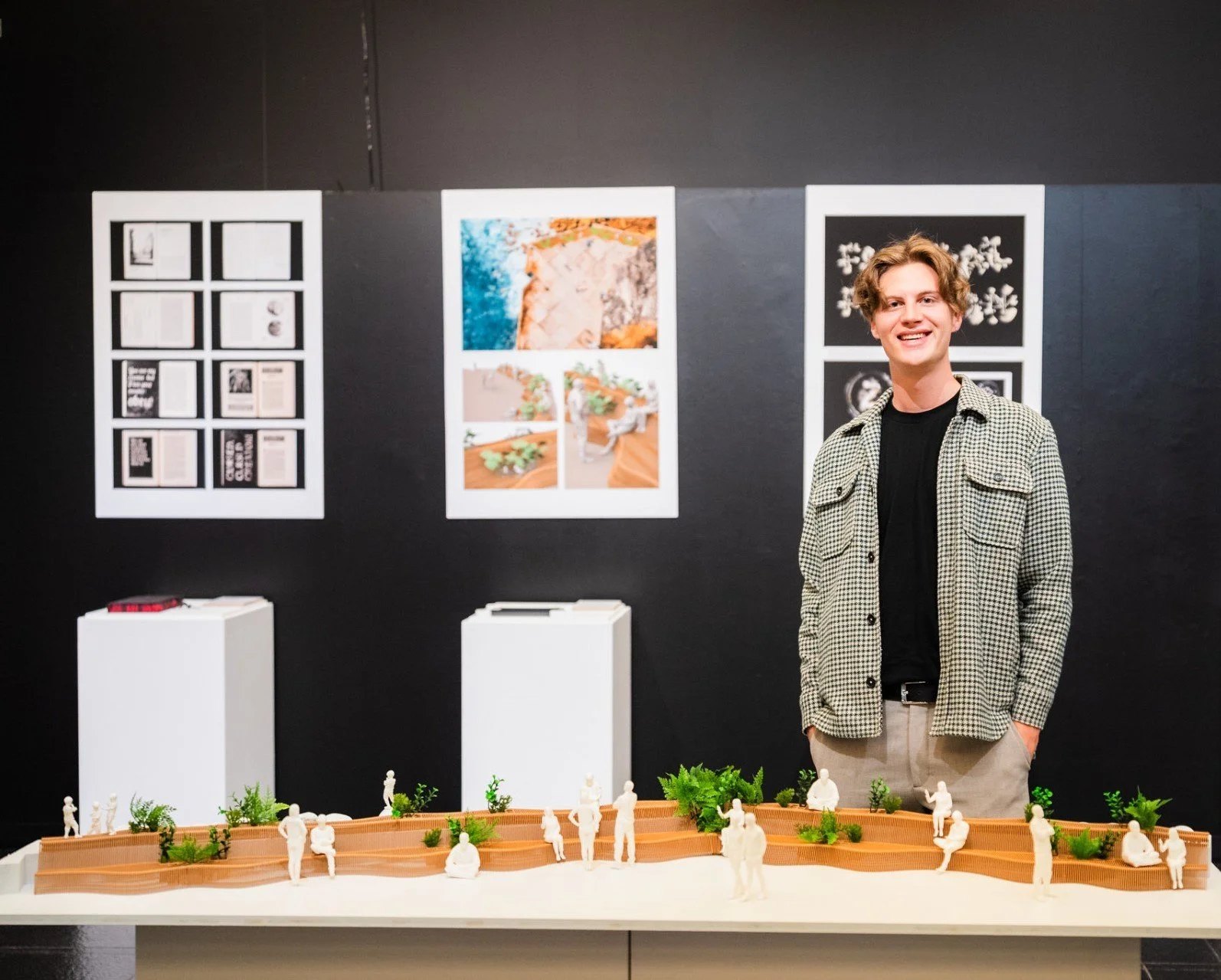 2023 Honours Exhibition showcasing the biophilic street furniture