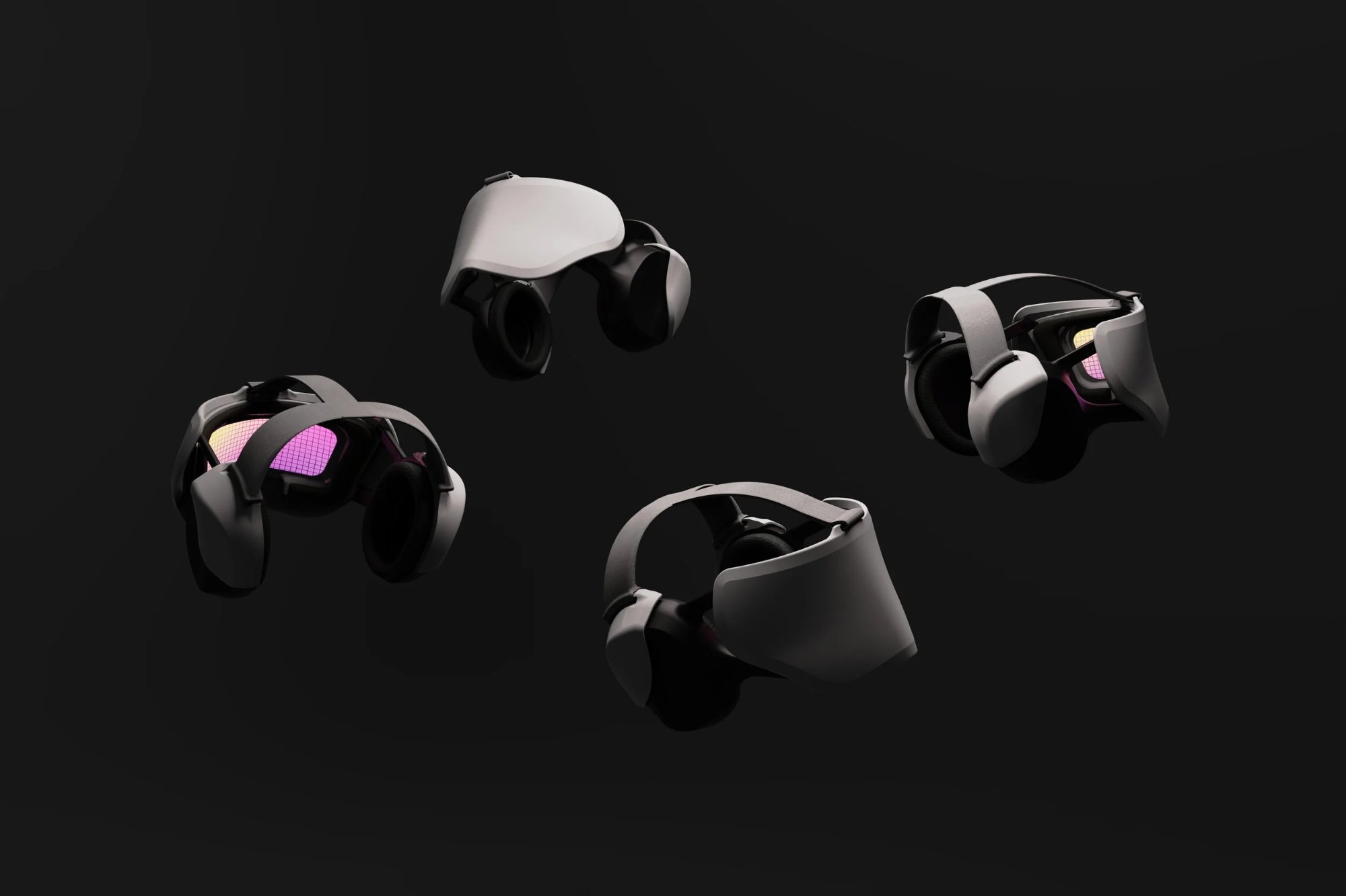View of Daydream within different angles, showcasing the form and technology
