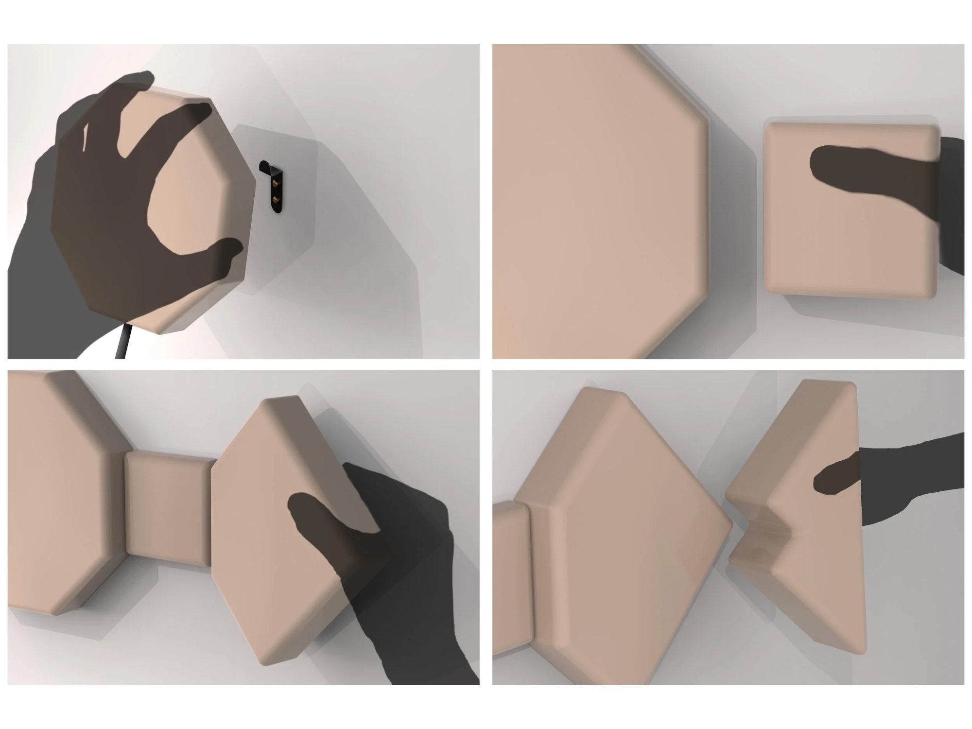 The current in the central module passes through coils, creating a changing electromagnetic field. When a piece is connected to the central module, this electromagnetic field induces a current in its corresponding coil.