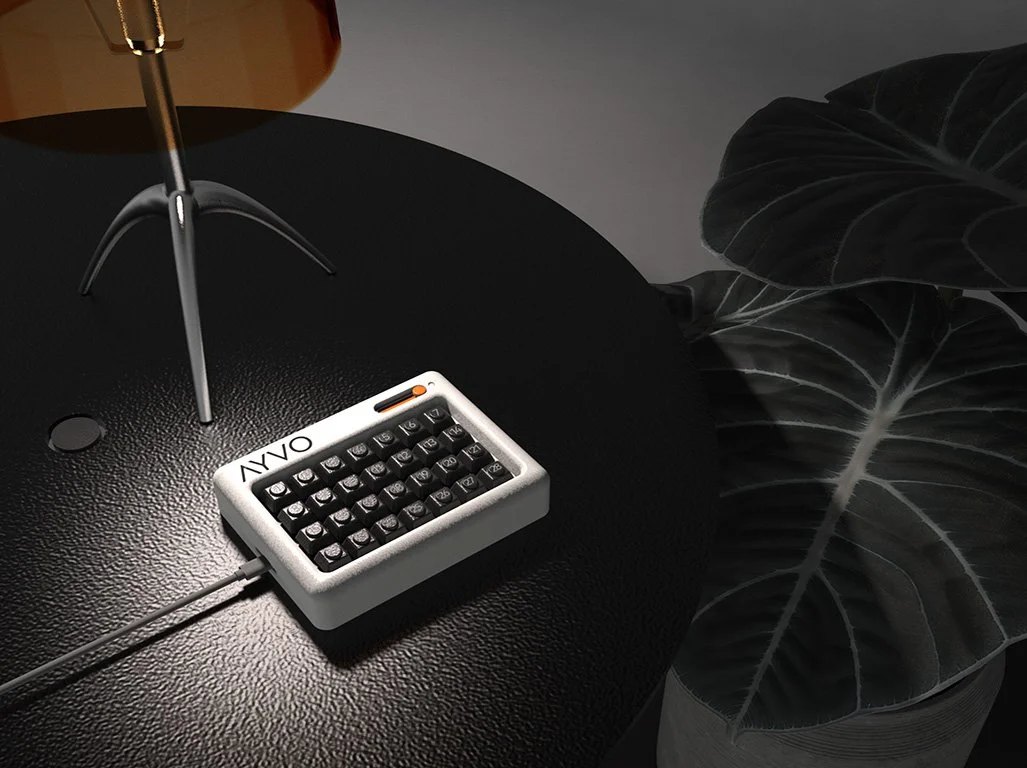 AYVO charging at night.