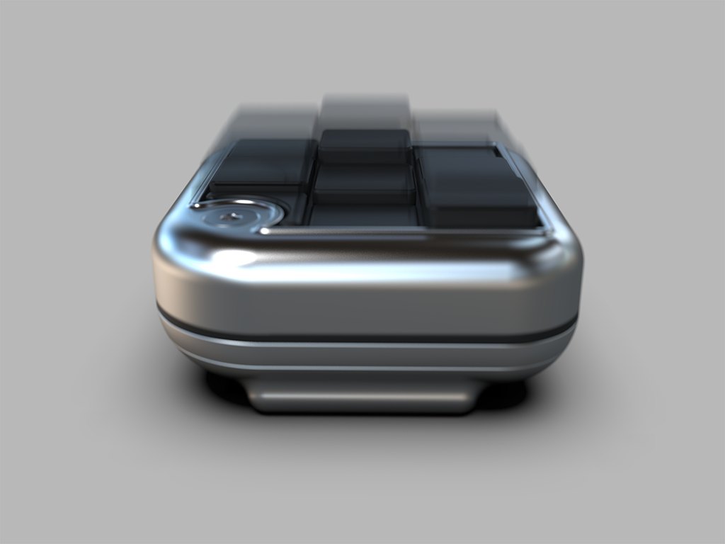 Feel the music. The Visuo converts audio signals into the vertical movement of the visualiser blocks for haptic feedback.