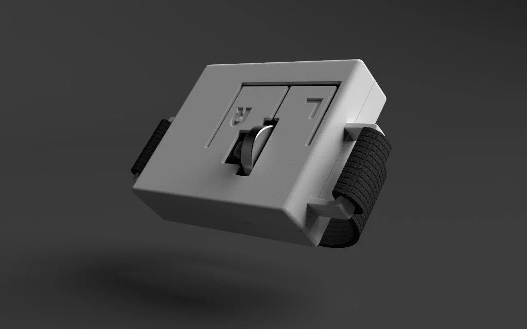 Render of the KomPac Mouse.
