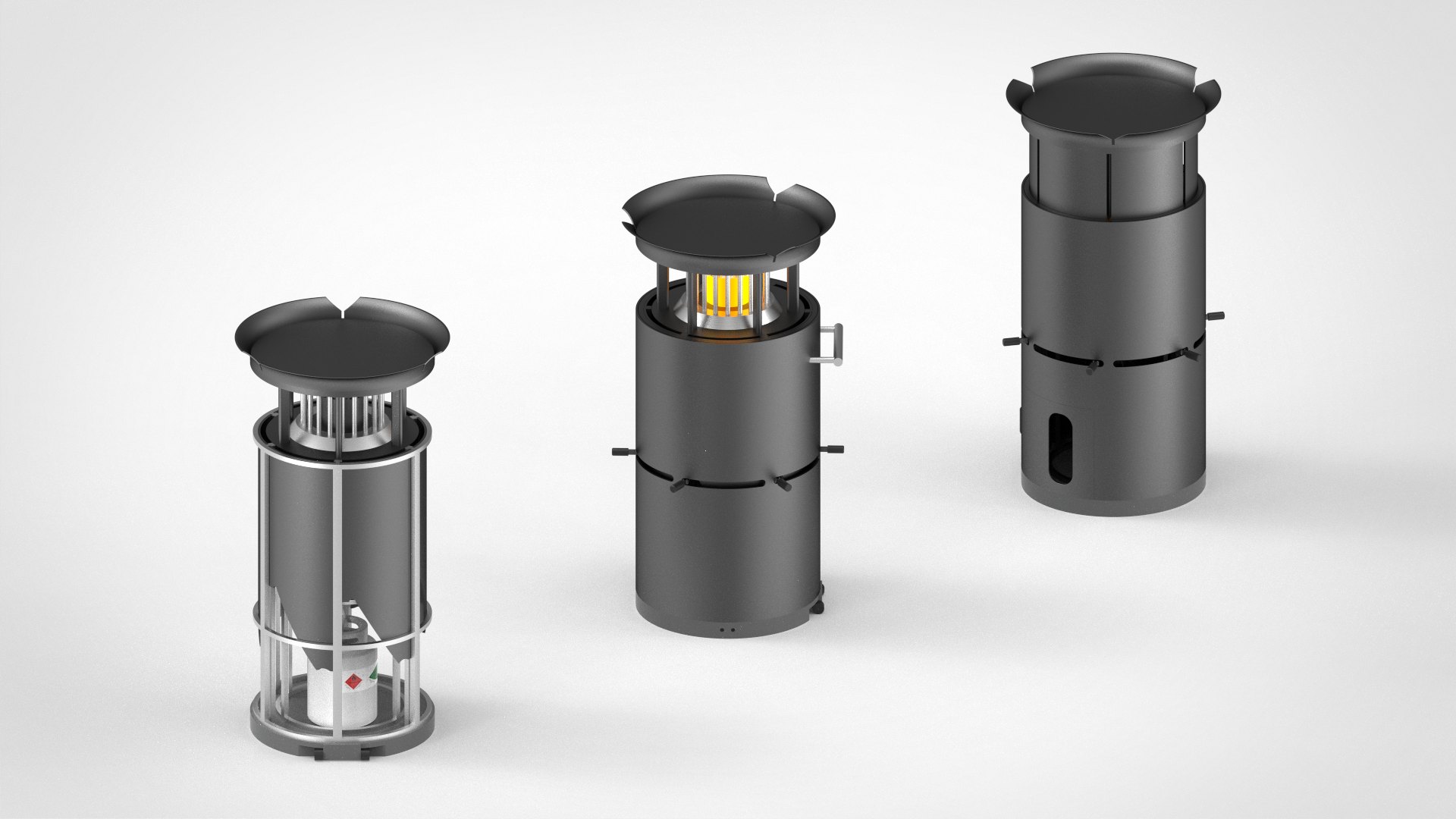 Render of different states