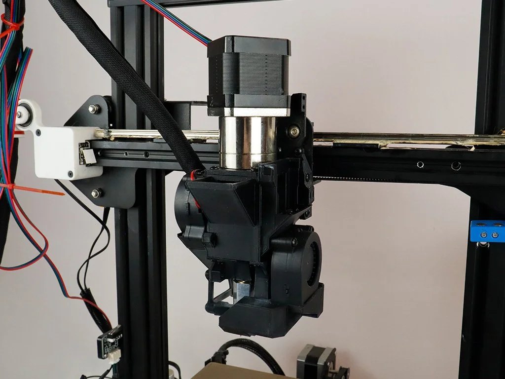 Greenboy Pellet Extruder attached to a Ender 3 Pro FDM machine